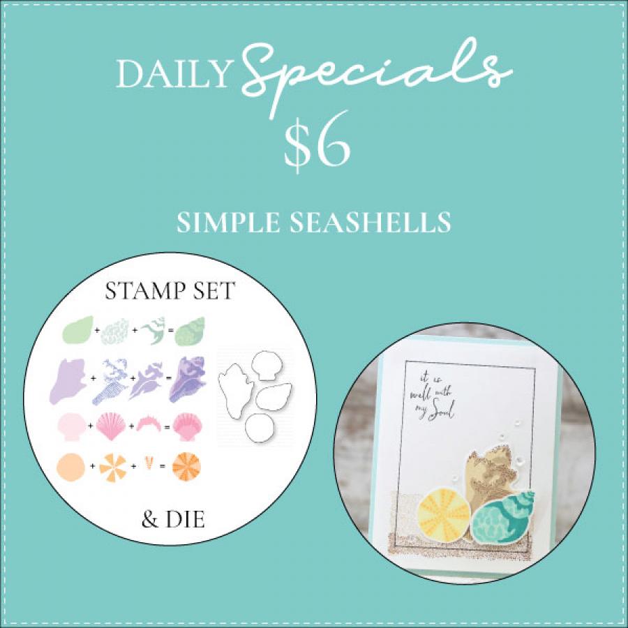 Daily Special - Simple Seashells Stamp Set + Die