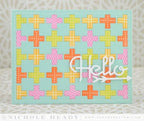Papertrey Ink - Cover Plate: Modern Cross Quilt Die