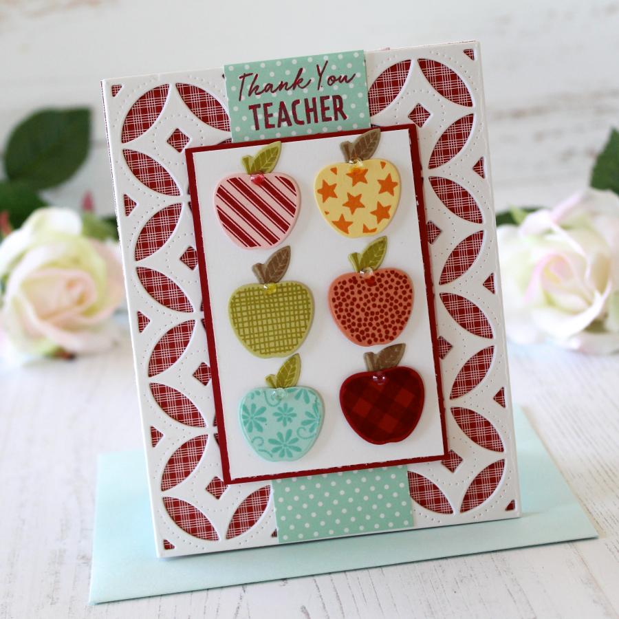 Treasured Teacher: Apple Prints Mini Stamp Set