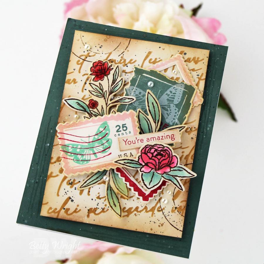 Vintage Postage Stamp Set