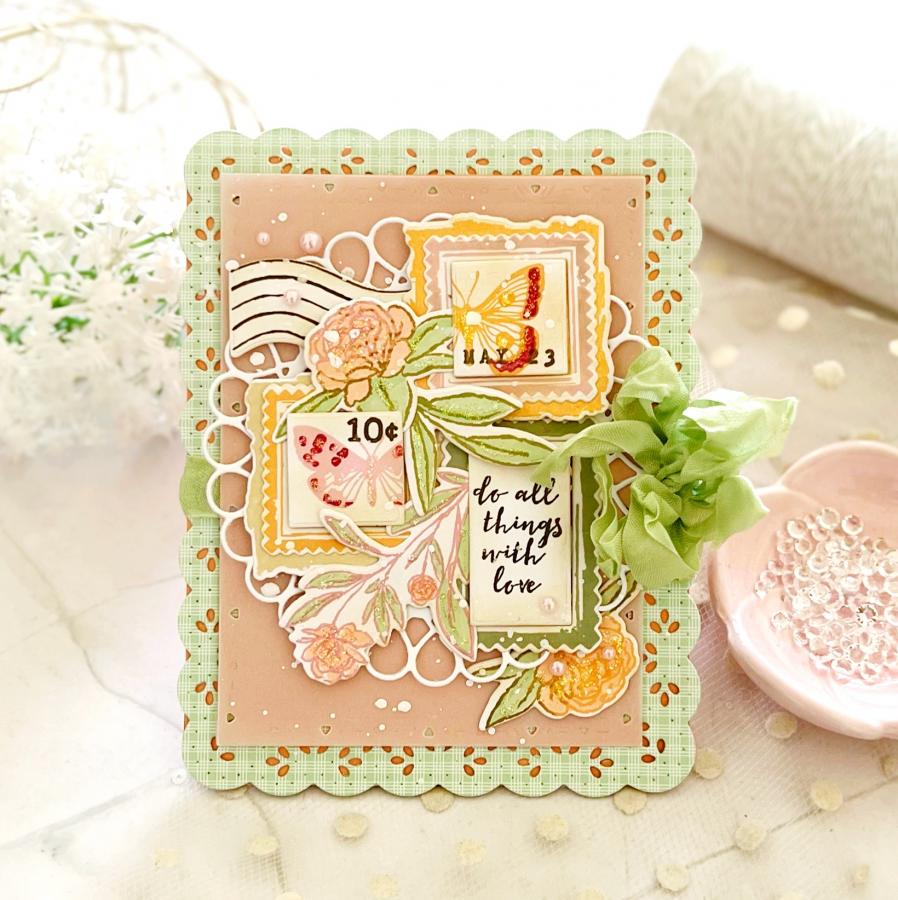Vintage Postage Stamp Set