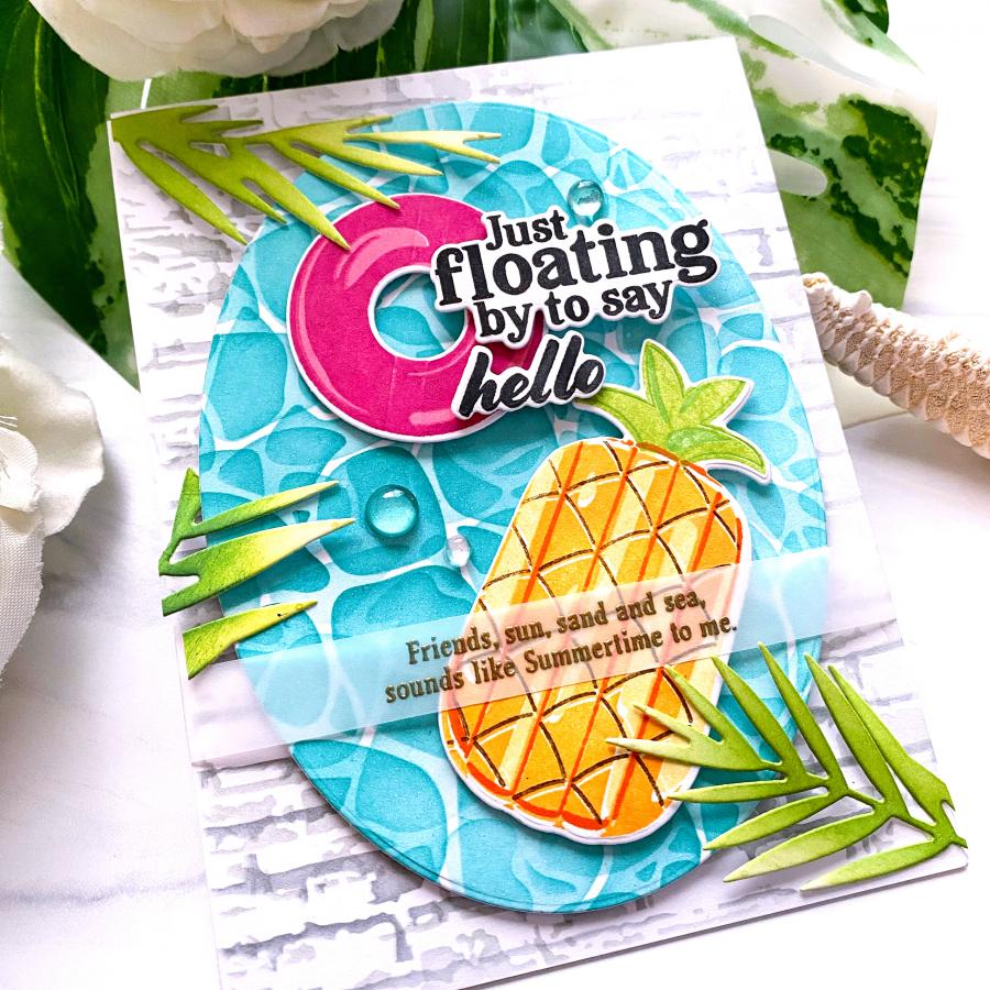 Floating By Sentiments Mini Stamp Set