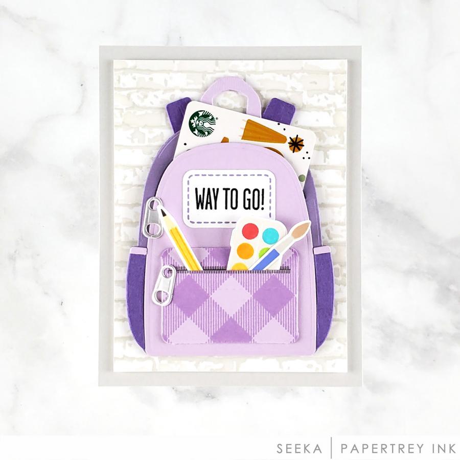 Go-To Gift Card Holder: Backpack Accessories Stamp Set