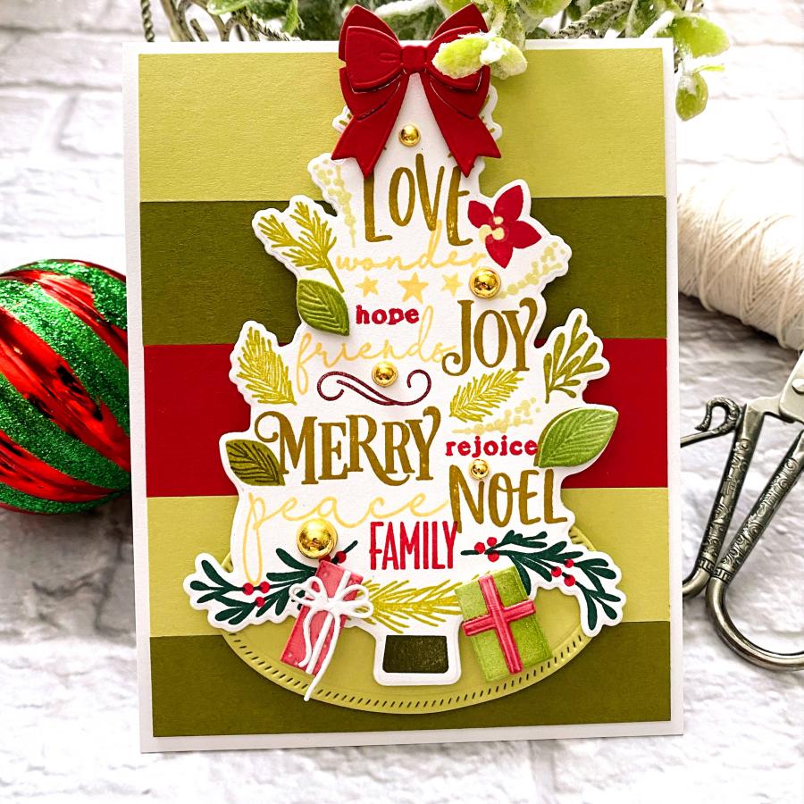Merry Christmas Tree Stamp Set