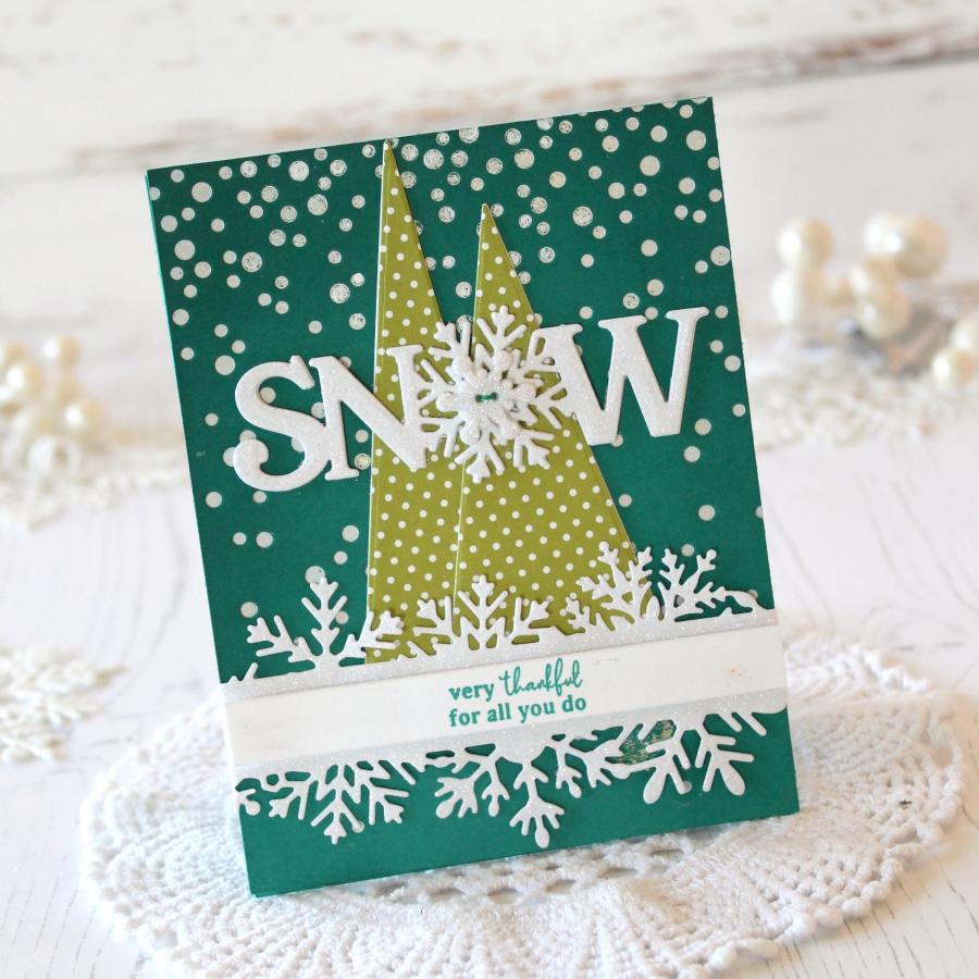 Larger than Life: Snow Mini Stamp Set