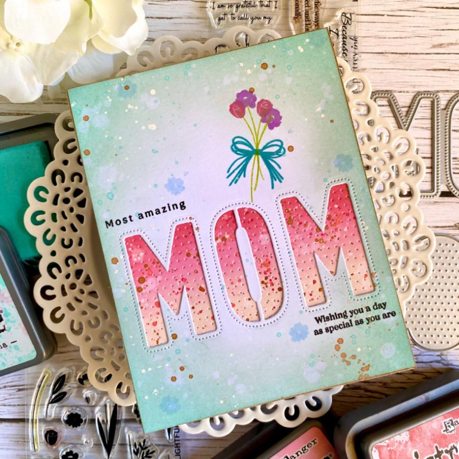 Larger than Life: Mom Sentiments Mini Stamp Set