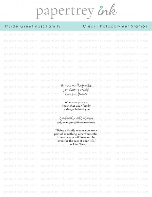 Inside Greetings: Family Mini Stamp Set