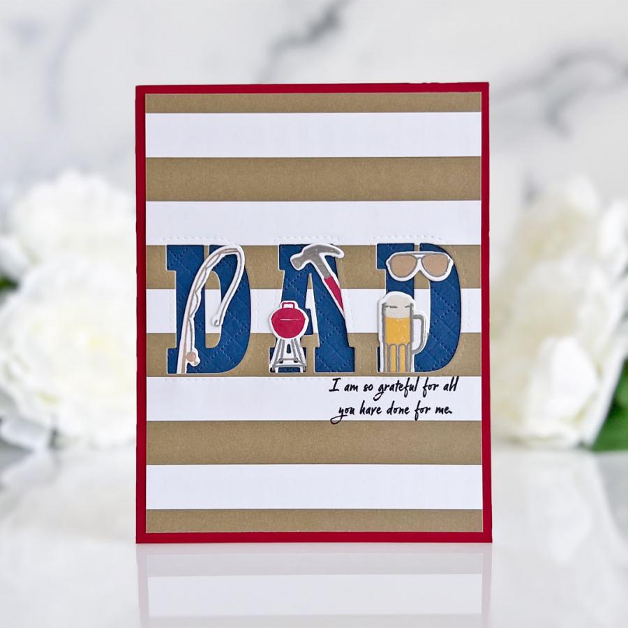 Larger than Life: Dad Mini Stamp Set