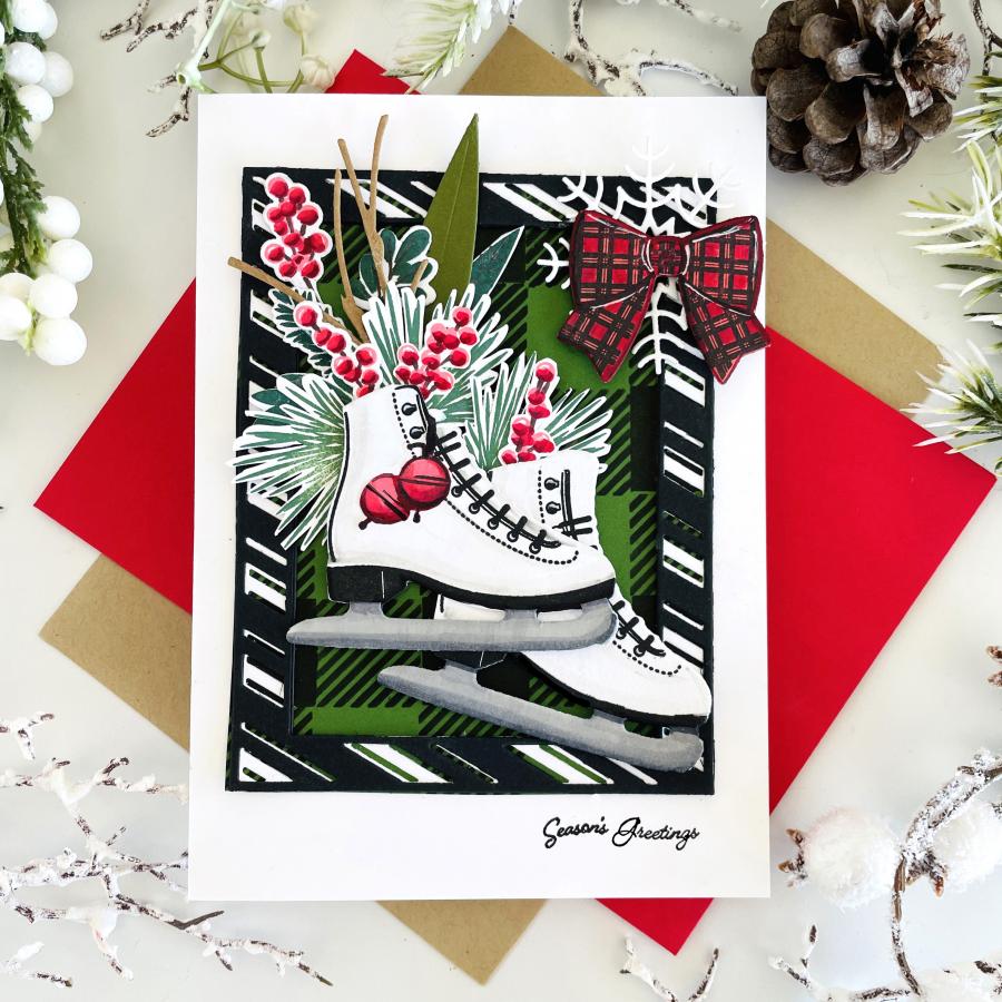Skate Into the Holidays Stamp Set