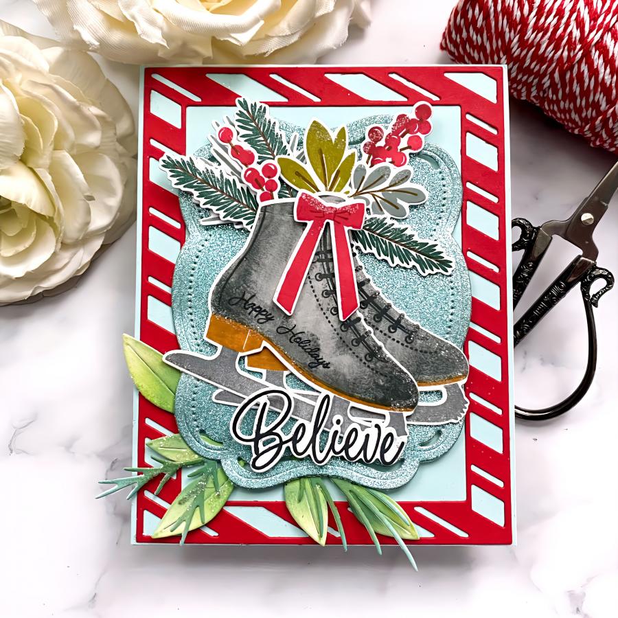 Skate Into the Holidays Stamp Set