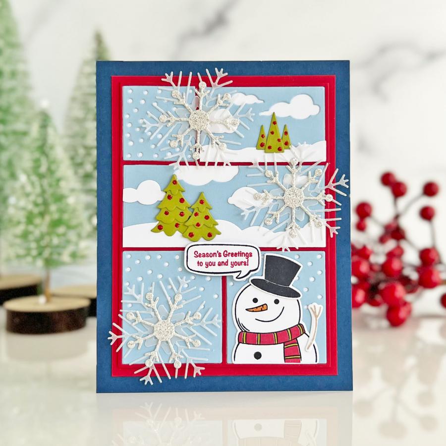 Christmas in Frames Stamp Set