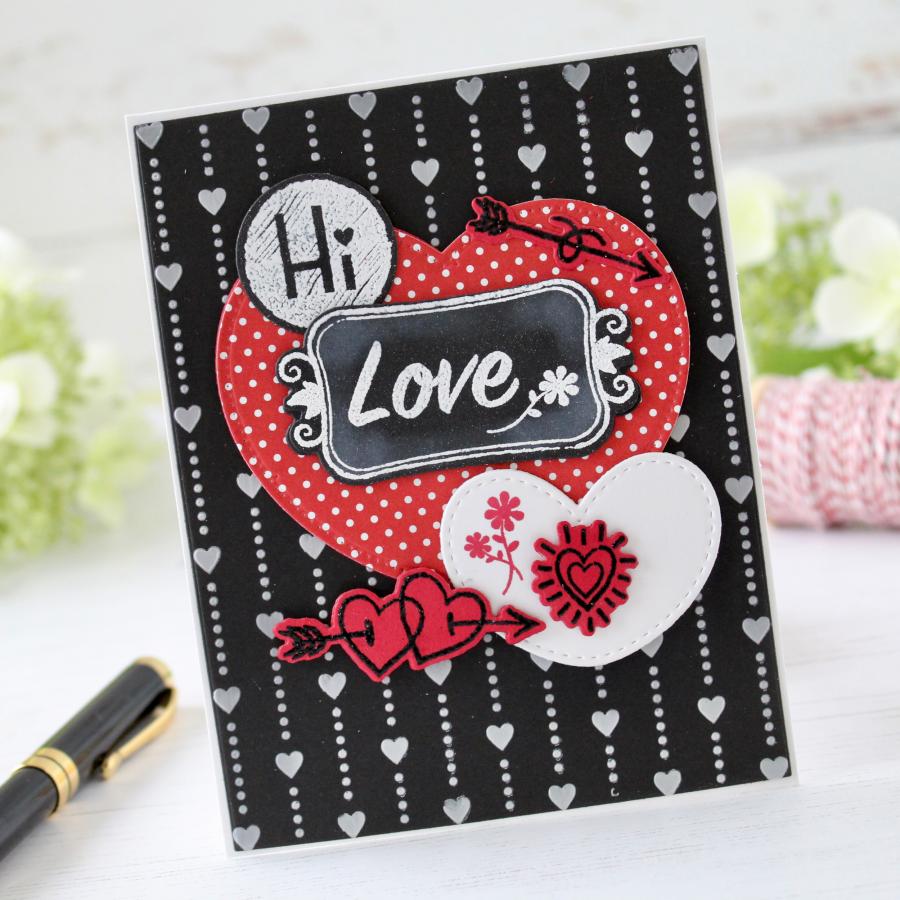 Chalkboard Love Stamp Set