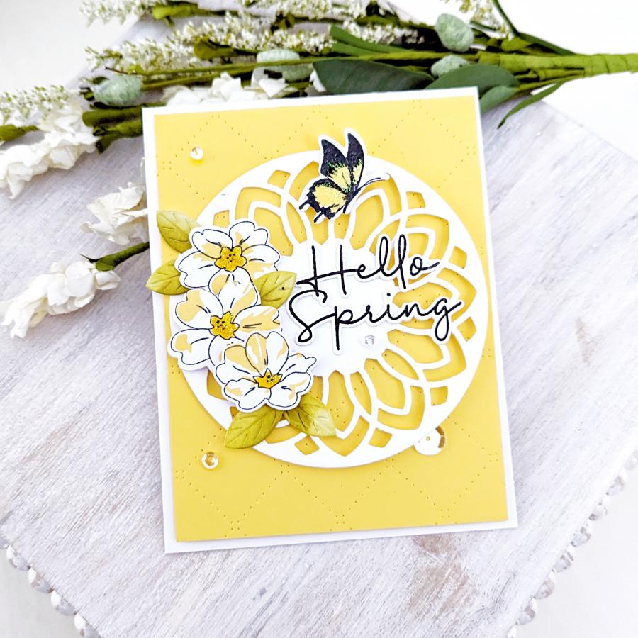 Flutter and Flowers Stamp Set