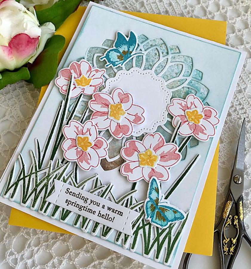 Flutter and Flowers Stamp Set