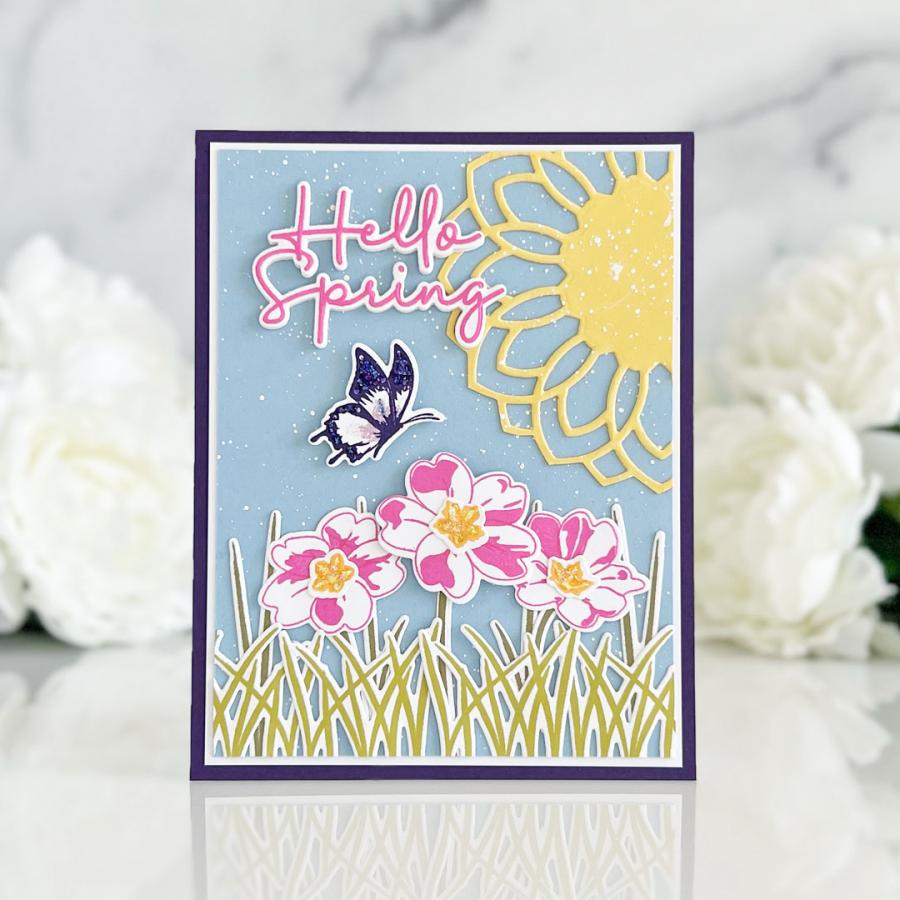 Flutter and Flowers Stamp Set