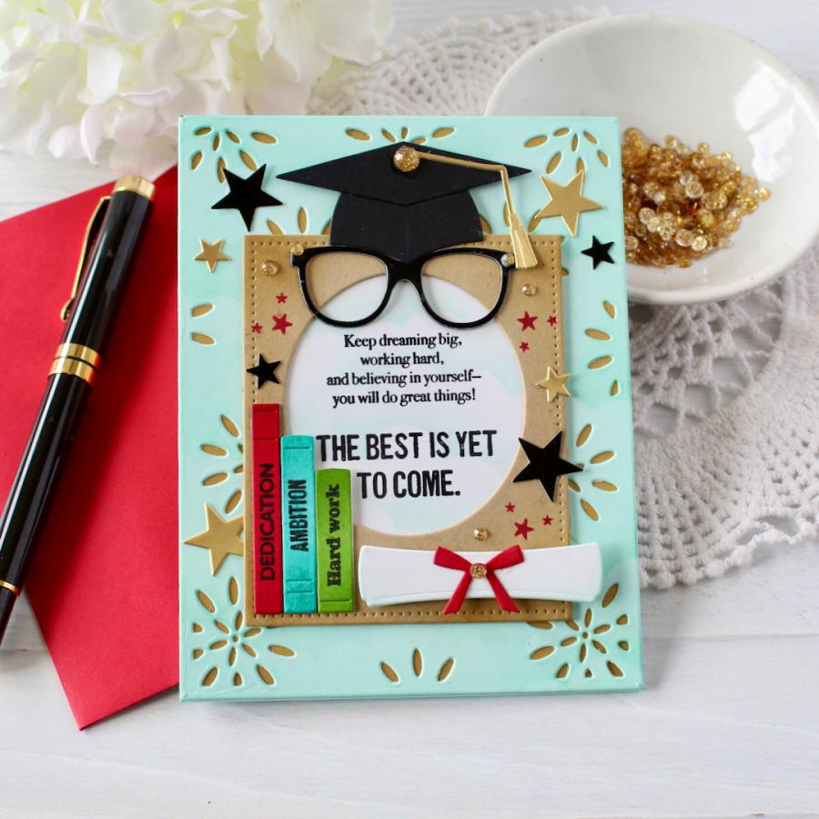 Framed in Success Sentiments Stamp Set