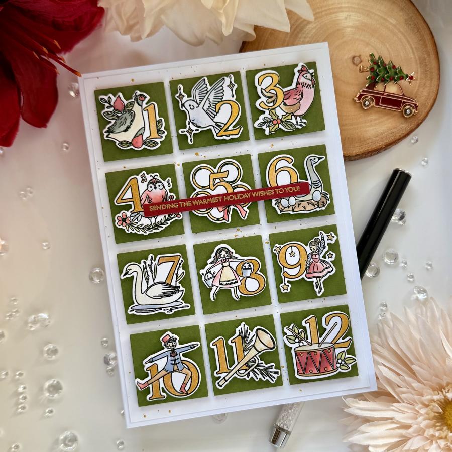 The Twelve Days of Christmas Stamp Set