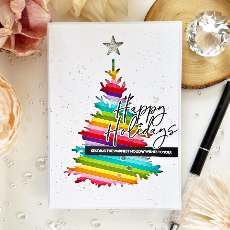 This is Big Sentiments: Happy Holidays Stamp Set
