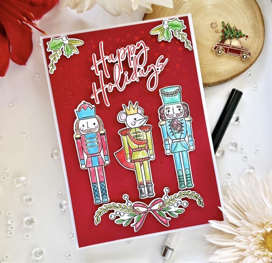 This is Big Sentiments: Happy Holidays Stamp Set