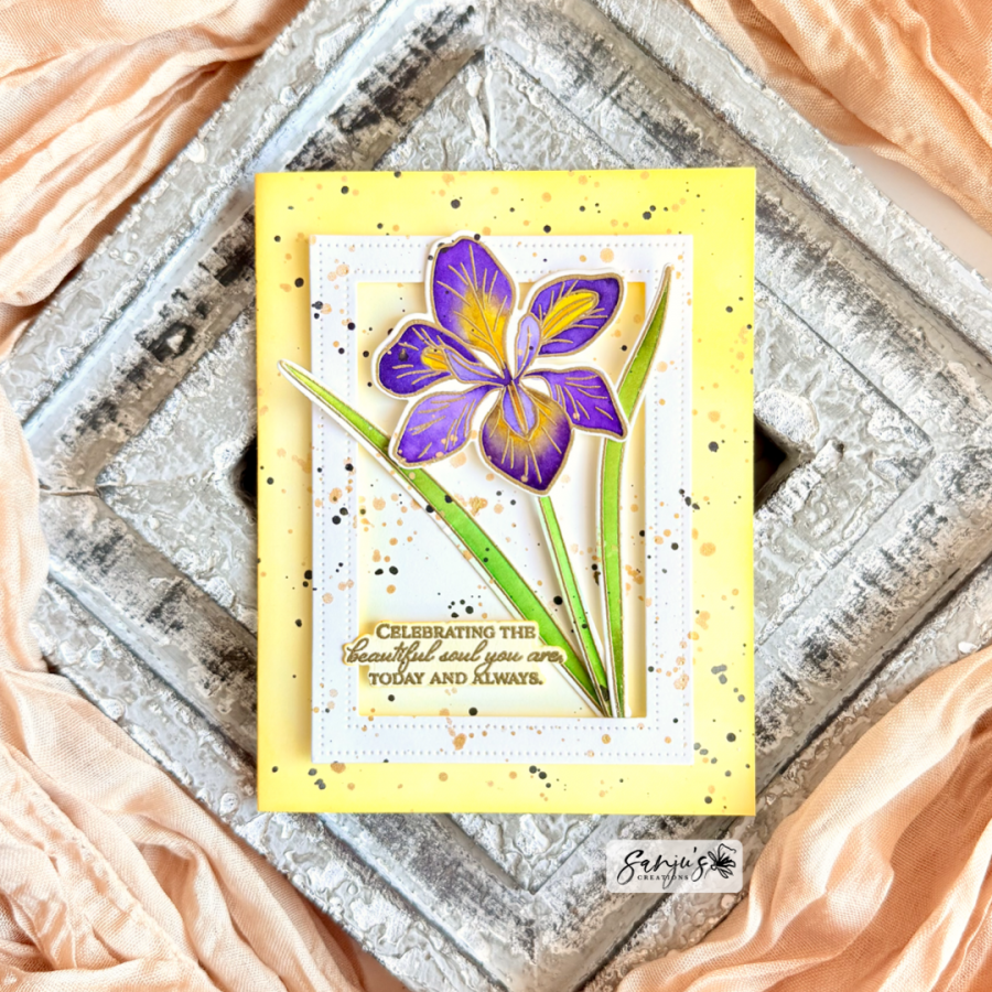 Winter Iris Stamp Set
