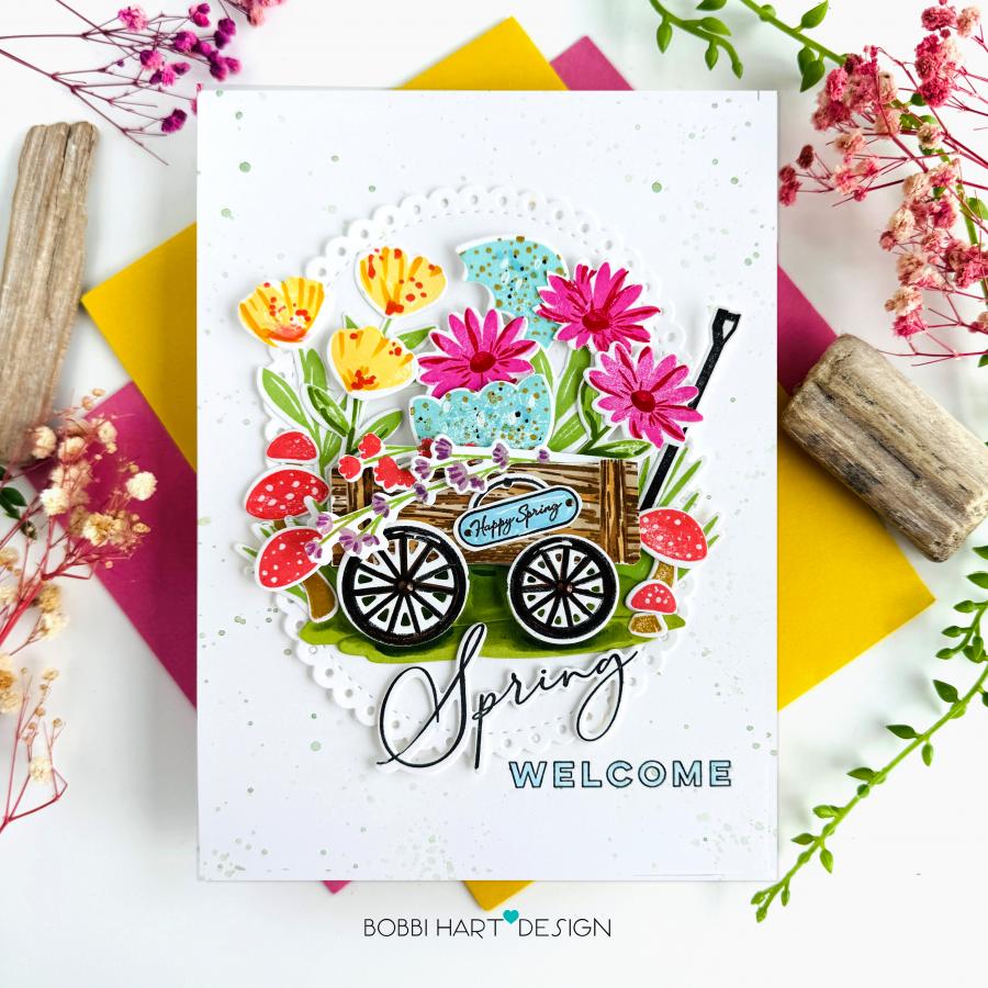 Spring Wagon Stamp Set