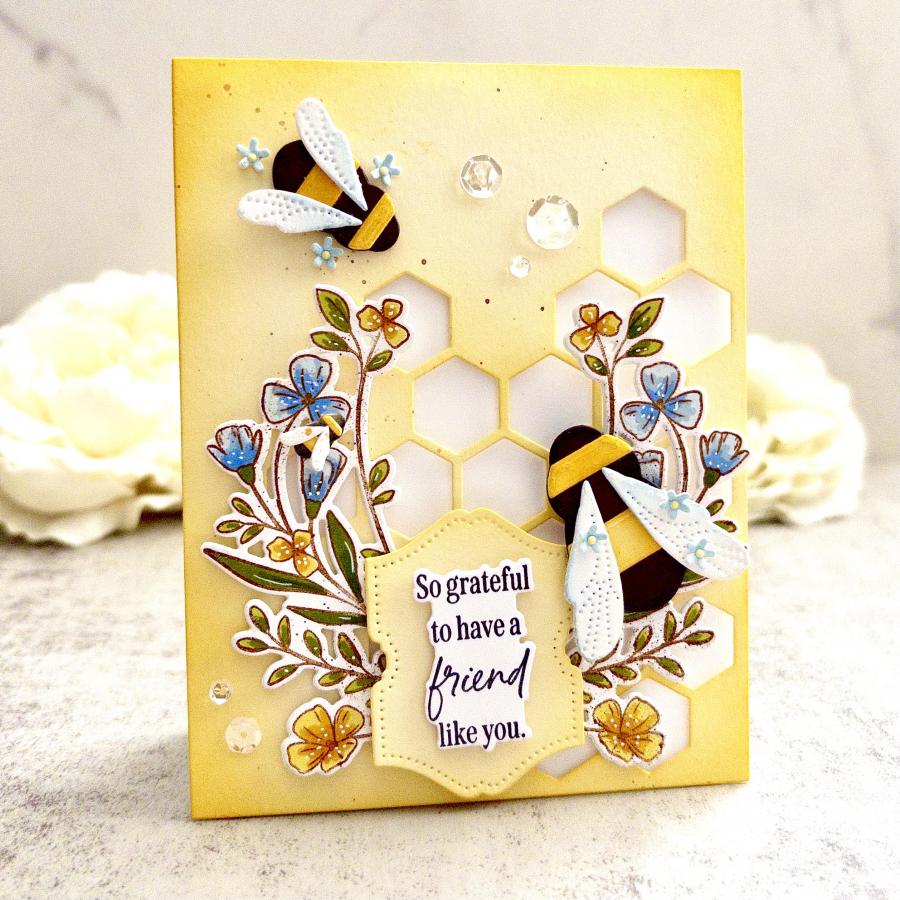 Wildflower Wreath Stamp Set