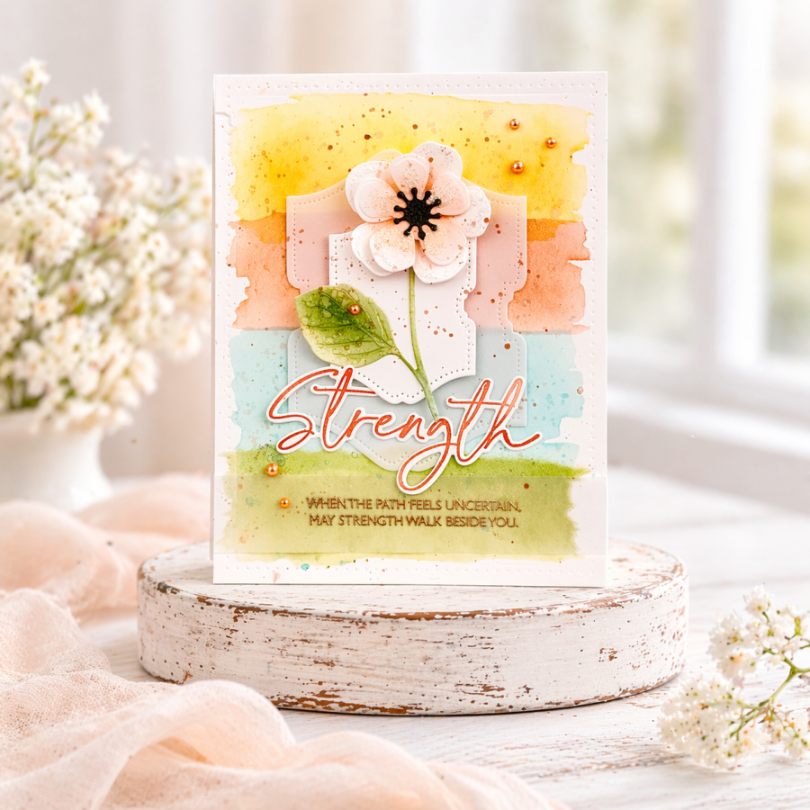 This is Big Sentiments: Strength Stamp Set