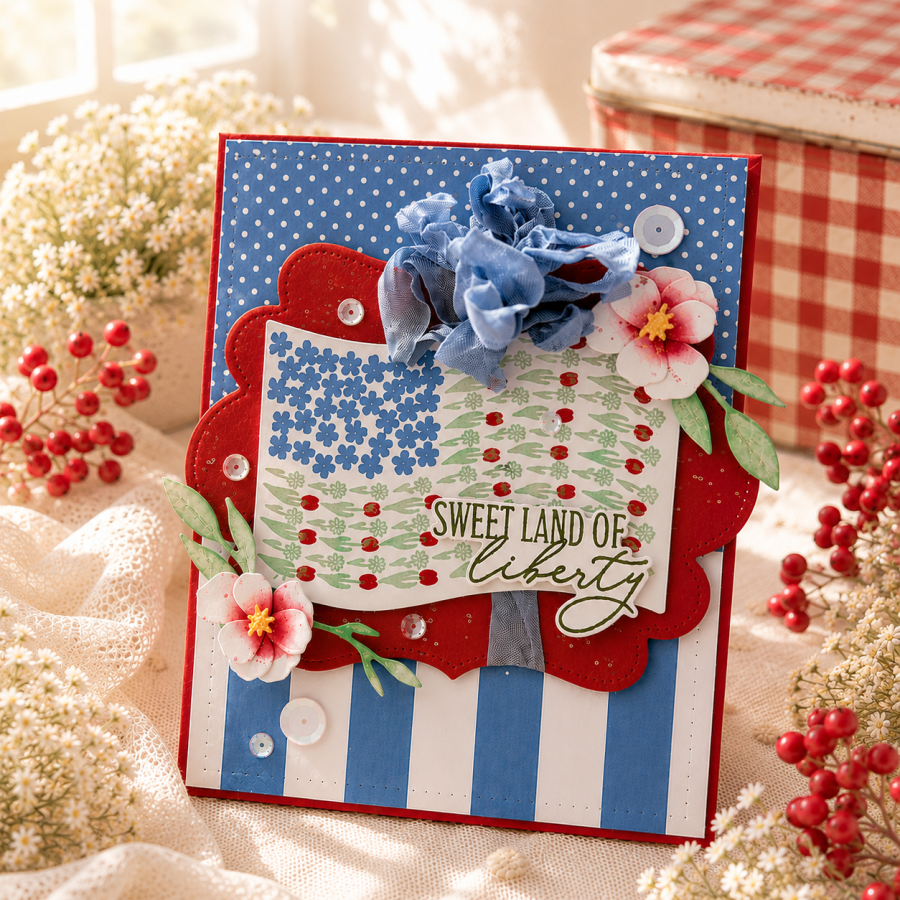 Freedom in Bloom Stamp Set