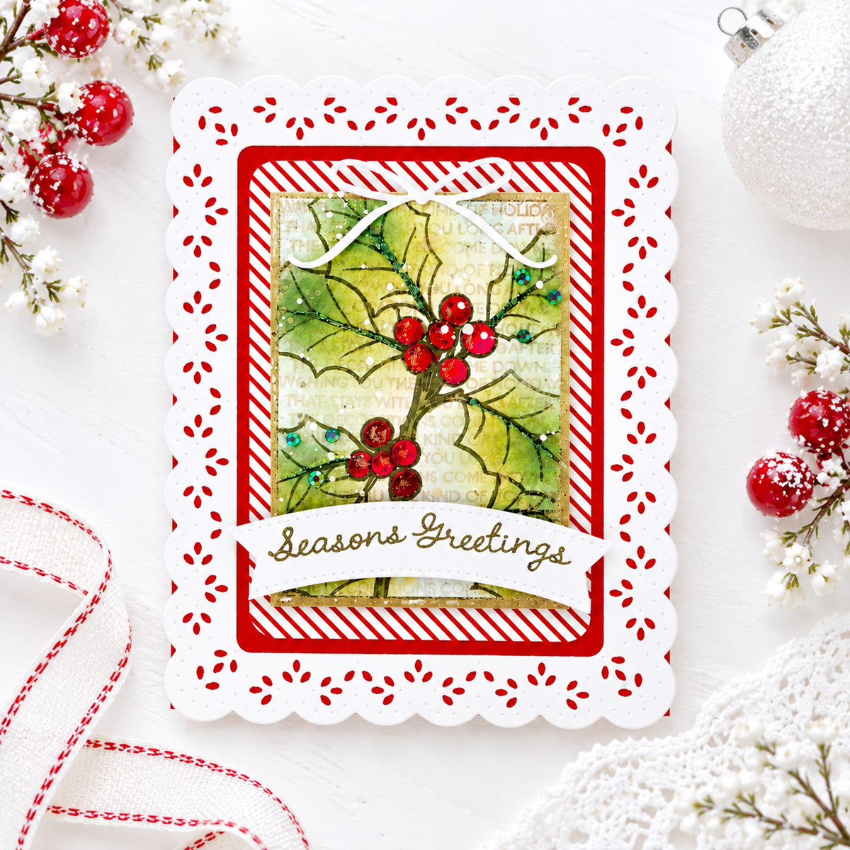 Framed In Flowers: Christmas Stamp Set