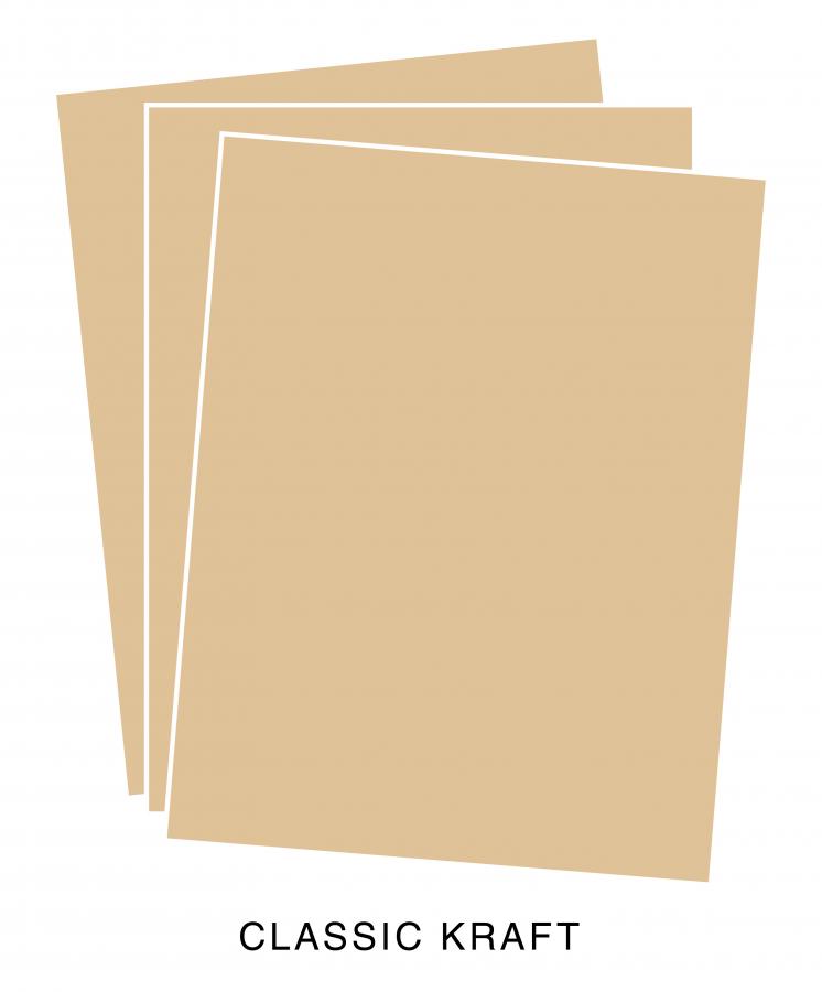 Classic Kraft Premium Cardstock (12 Sheets)