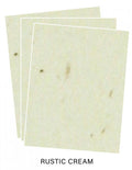 Paper Basics - Rustic Cream Premium Cardstock (12 Sheets)