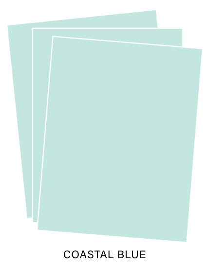 Perfect Match Coastal Blue Premium Cardstock (12 Sheets)