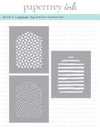 Build-A-Luggage Tag Stencil Collection (set of 3)