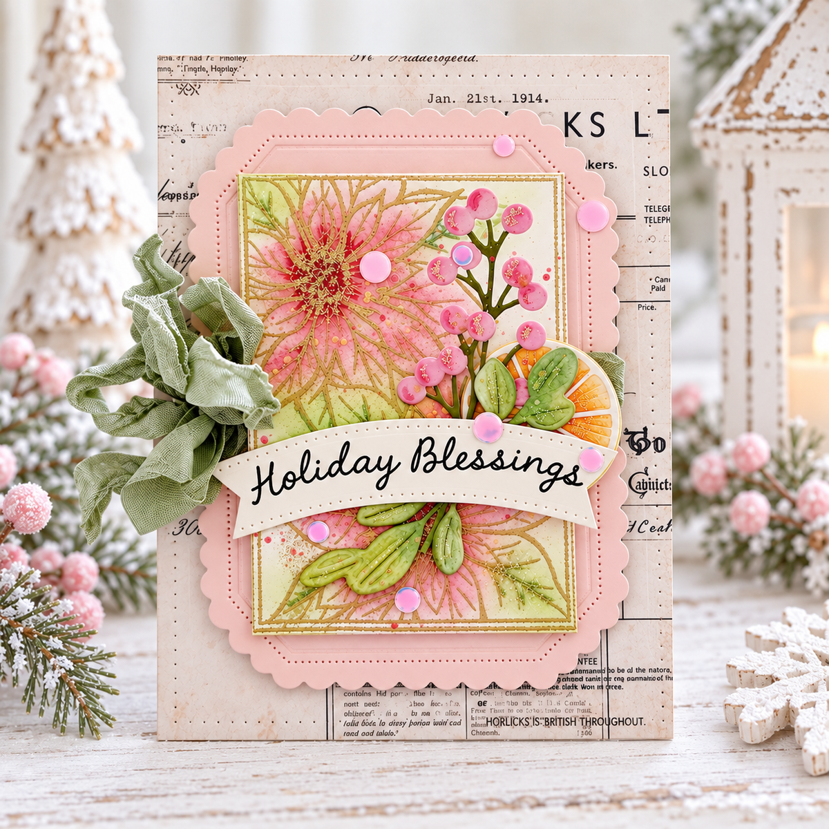 Framed In Flowers: Christmas Stamp Set