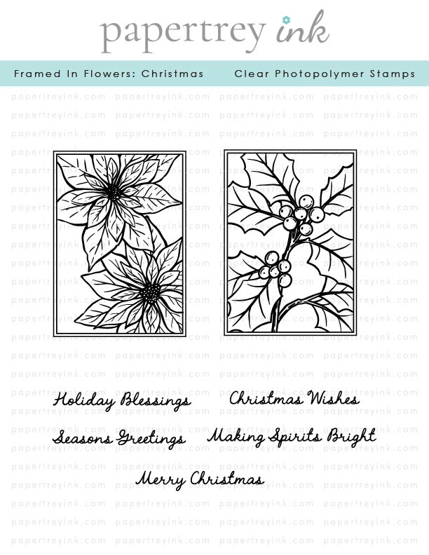 Framed In Flowers: Christmas Stamp Set