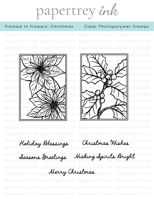Framed In Flowers: Christmas Stamp Set