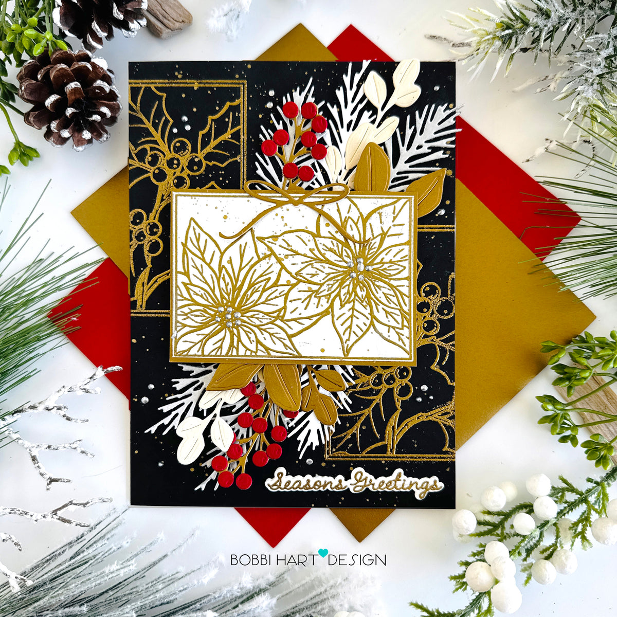 Framed In Flowers: Christmas Stamp Set