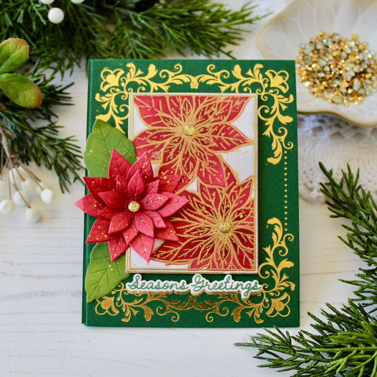 Framed In Flowers: Christmas Stamp Set