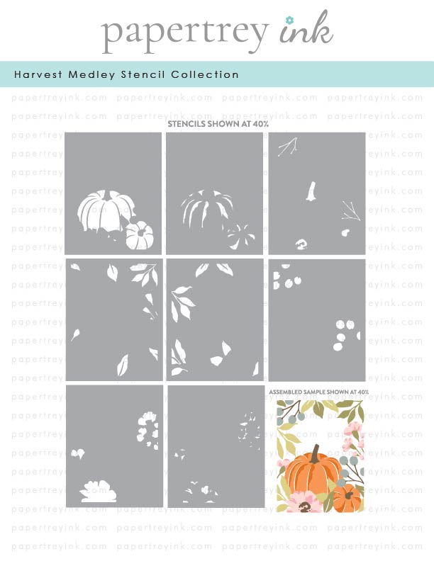 Harvest Medley Stencil Collection (set of 8)