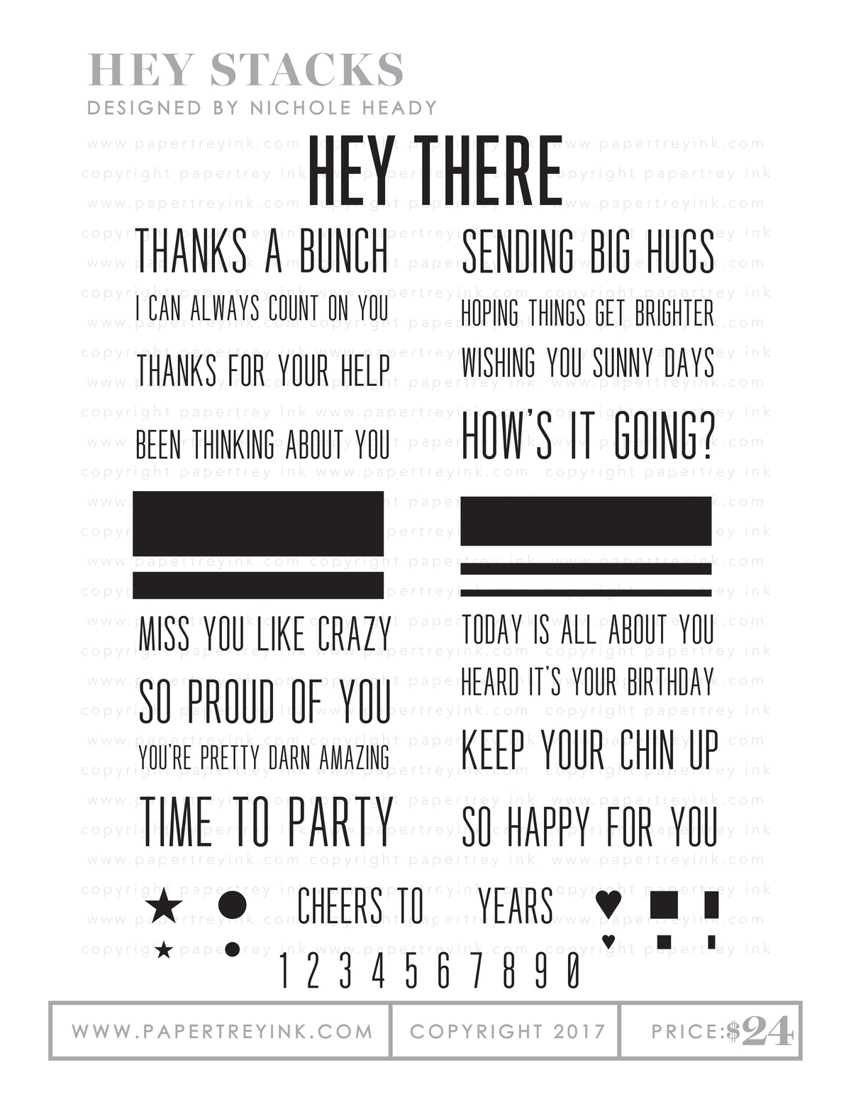 Hey Stacks Stamp Set
