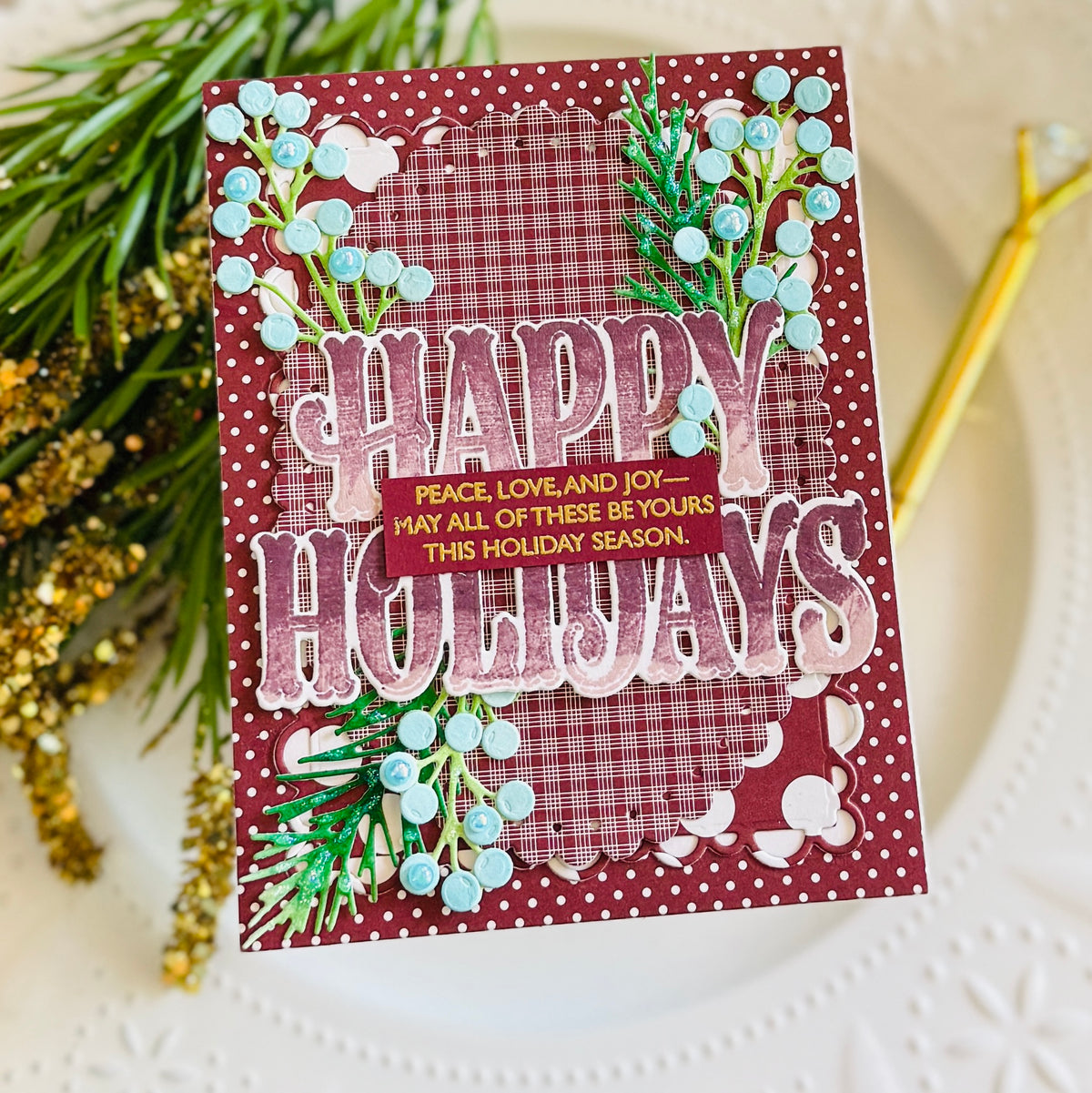 This is Big Sentiments: XL Happy Holidays Stamp Set