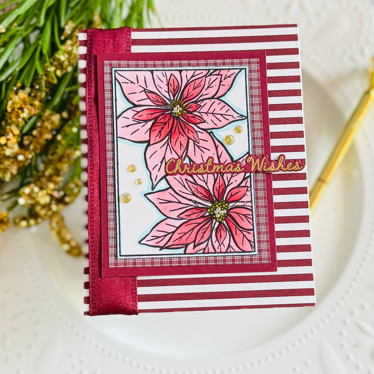 Framed In Flowers: Christmas Stamp Set