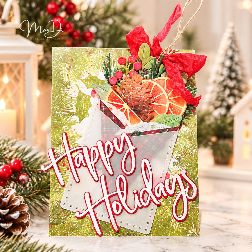 This is Big Sentiments: XL Happy Holidays Stamp Set