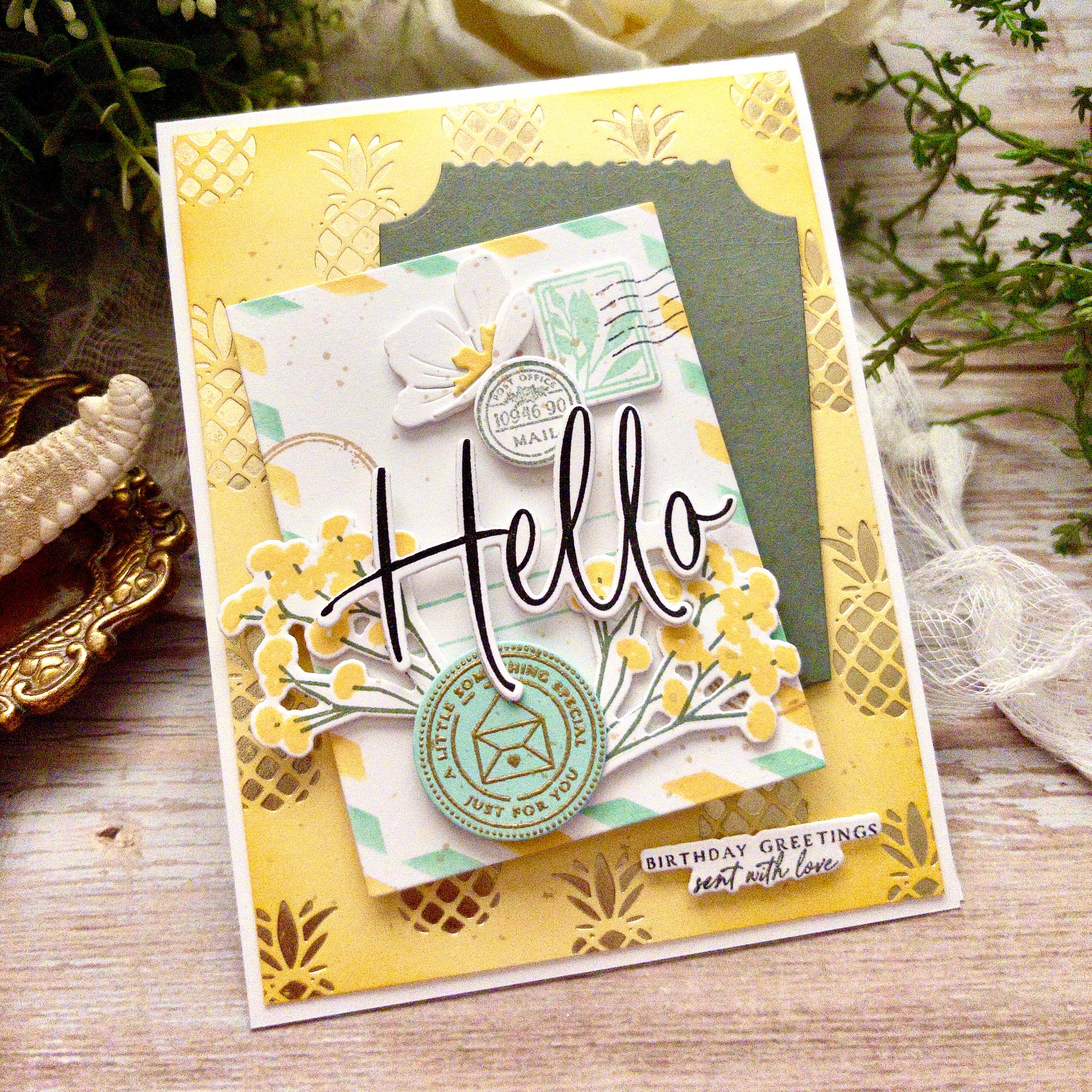 Stacked Mail Stamp Set
