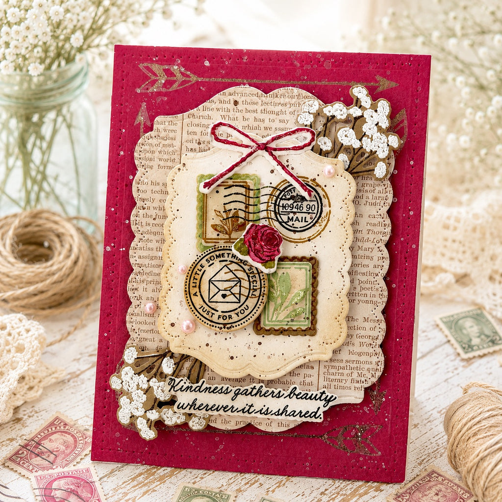 Stacked Mail Stamp Set