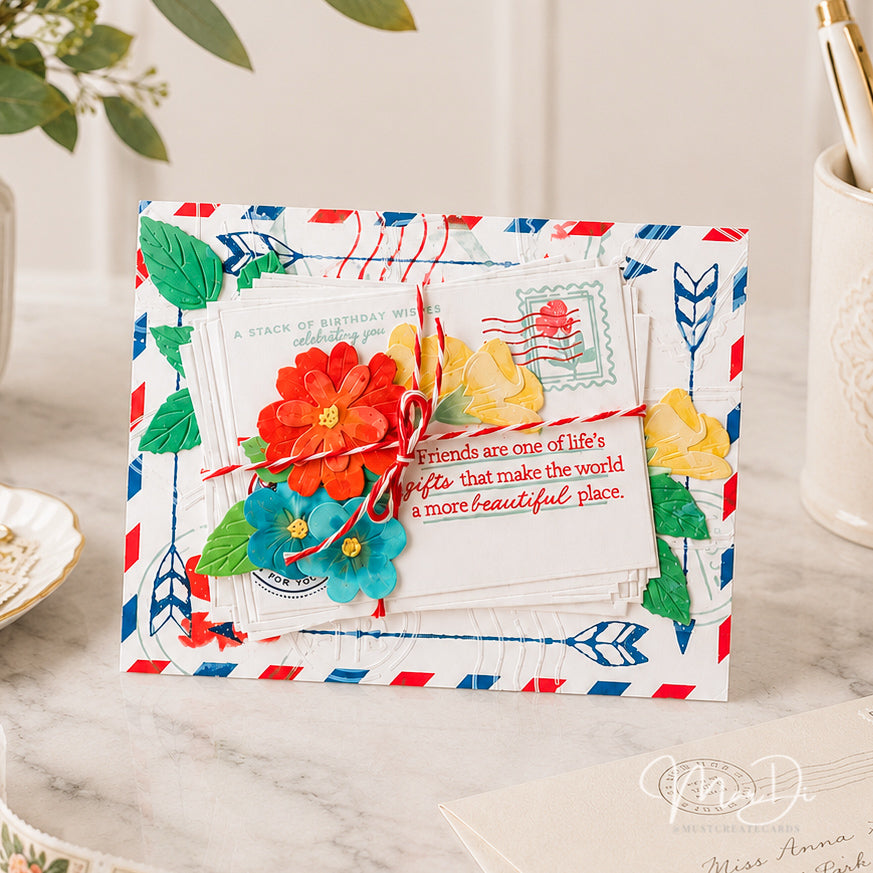 Stacked Mail Stamp Set