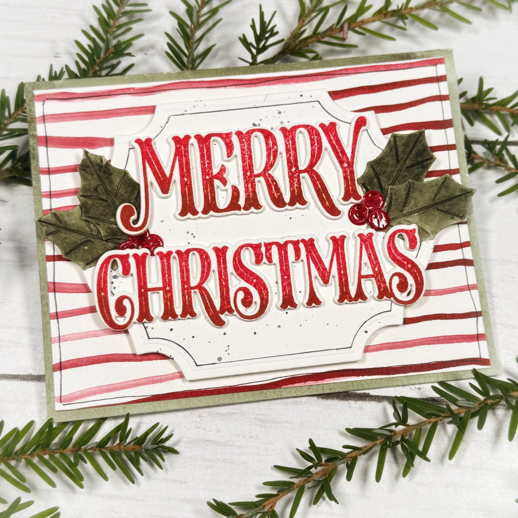 This is Big Sentiments: XL Merry Christmas Stamp Set