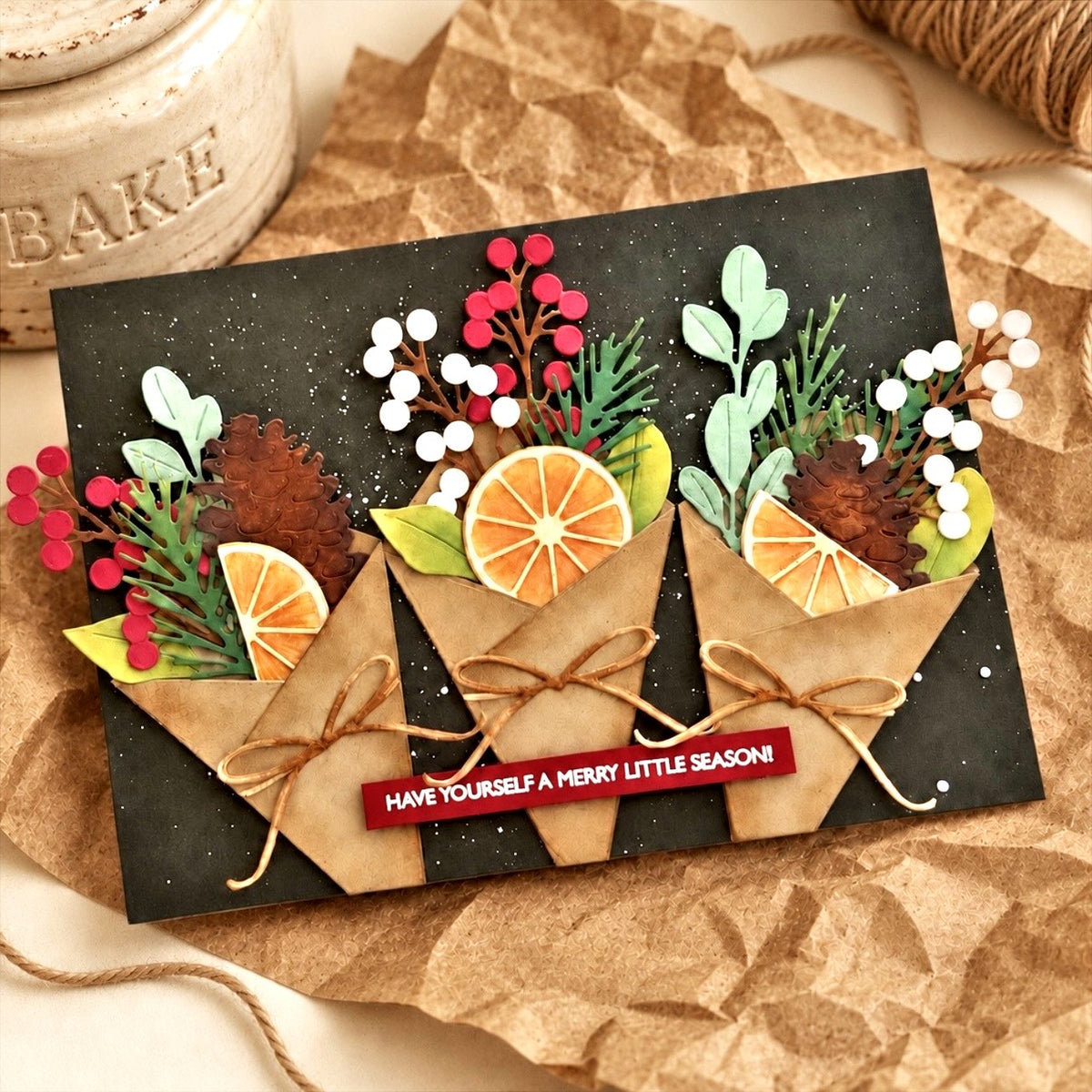 This is Big Sentiments: XL Happy Holidays Stamp Set