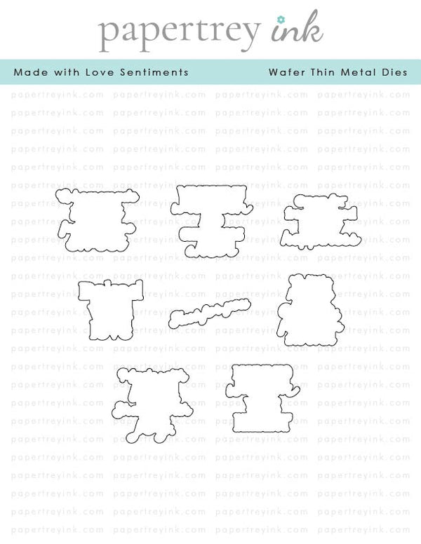 Made with Love Sentiments Die