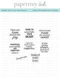 Made with Love Sentiments Stamp Set